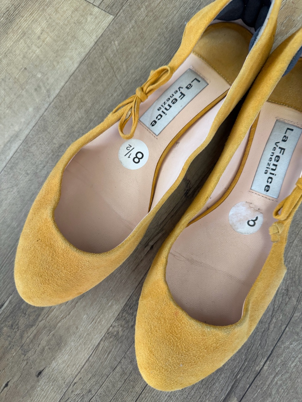 La Fenice Venezia Bow Ballet Flats | Mustard Yellow
